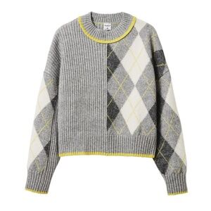 Pringle of Scotland x H&M Argyle Sweater Cropped Oversize